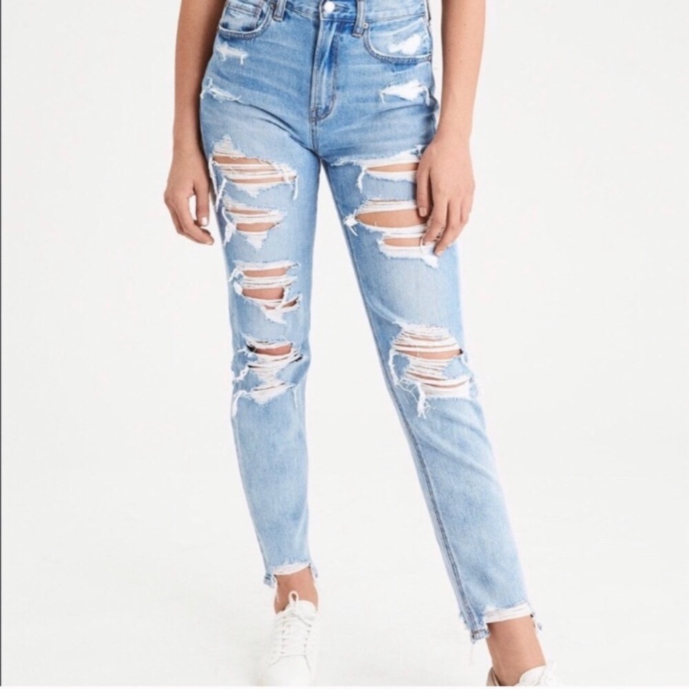 AE mom jeans